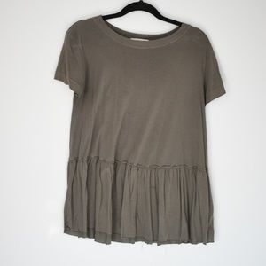 Army Green Babydoll Shirt